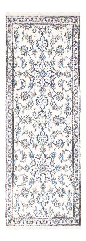 Loper Perzisch tapijt - Nain - 215 x 77 cm - zilver
