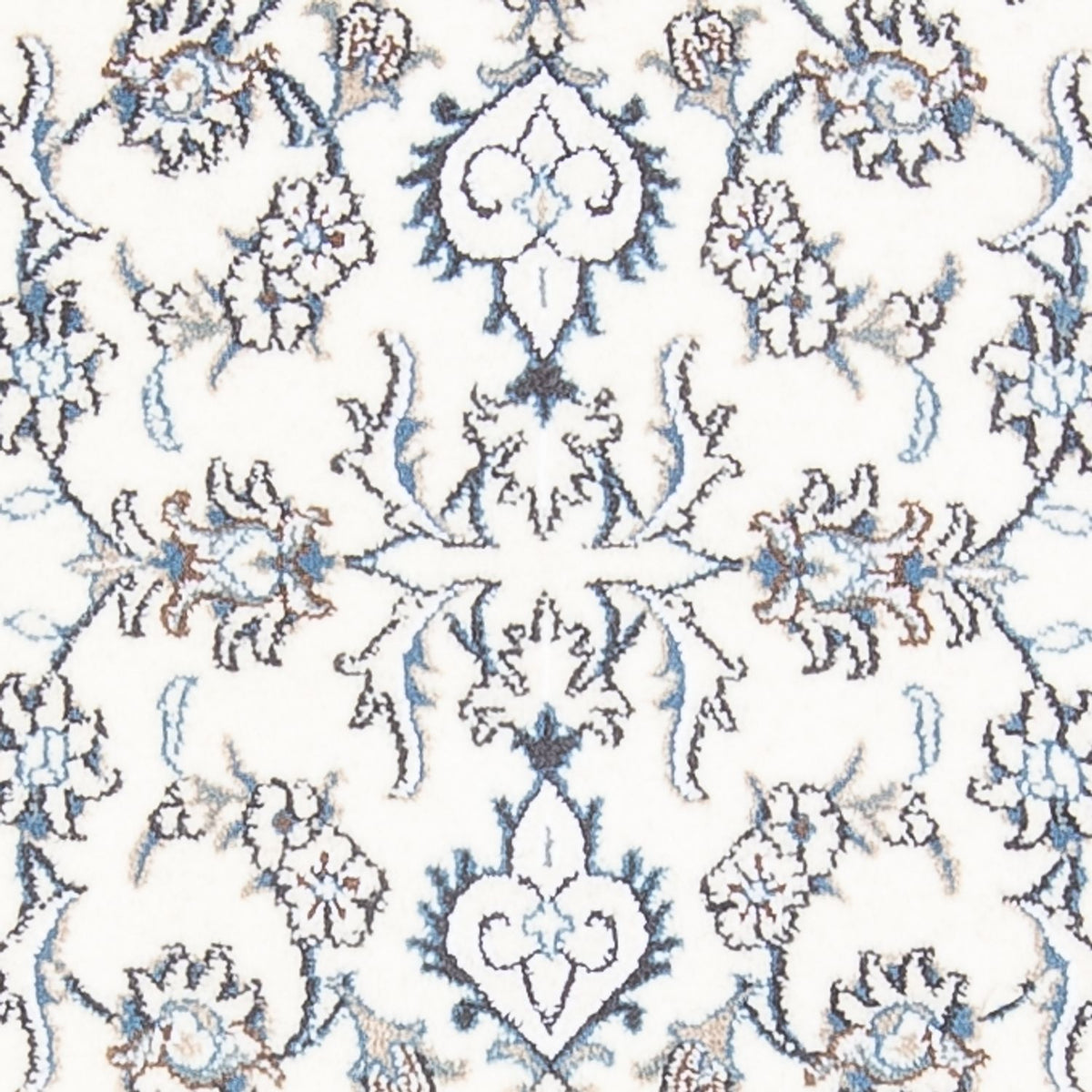 Loper Perzisch tapijt - Nain - 215 x 77 cm - zilver