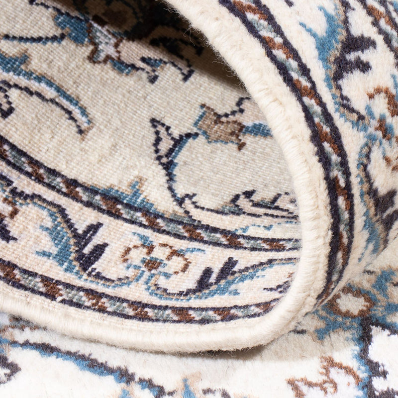 Loper Perzisch tapijt - Nain - 215 x 77 cm - zilver