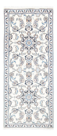 Loper Perzisch tapijt - Nain - 194 x 80 cm - zilver