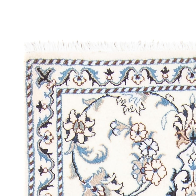 Loper Perzisch tapijt - Nain - 194 x 80 cm - zilver