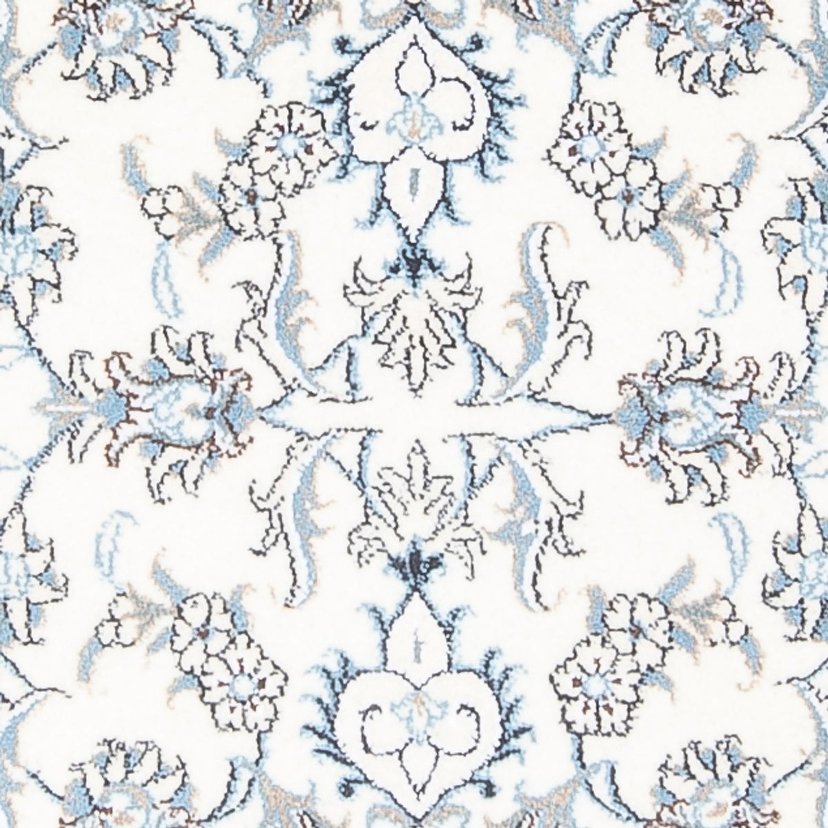 Loper Perzisch tapijt - Nain - 197 x 75 cm - zilver