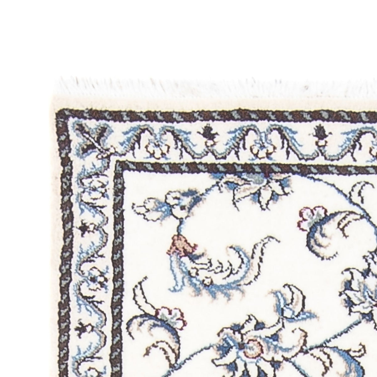 Loper Perzisch tapijt - Nain - 195 x 77 cm - zilver