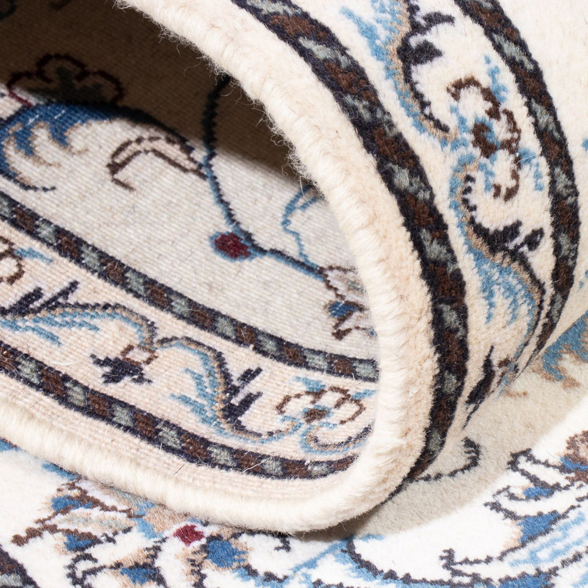 Loper Perzisch tapijt - Nain - 195 x 77 cm - zilver