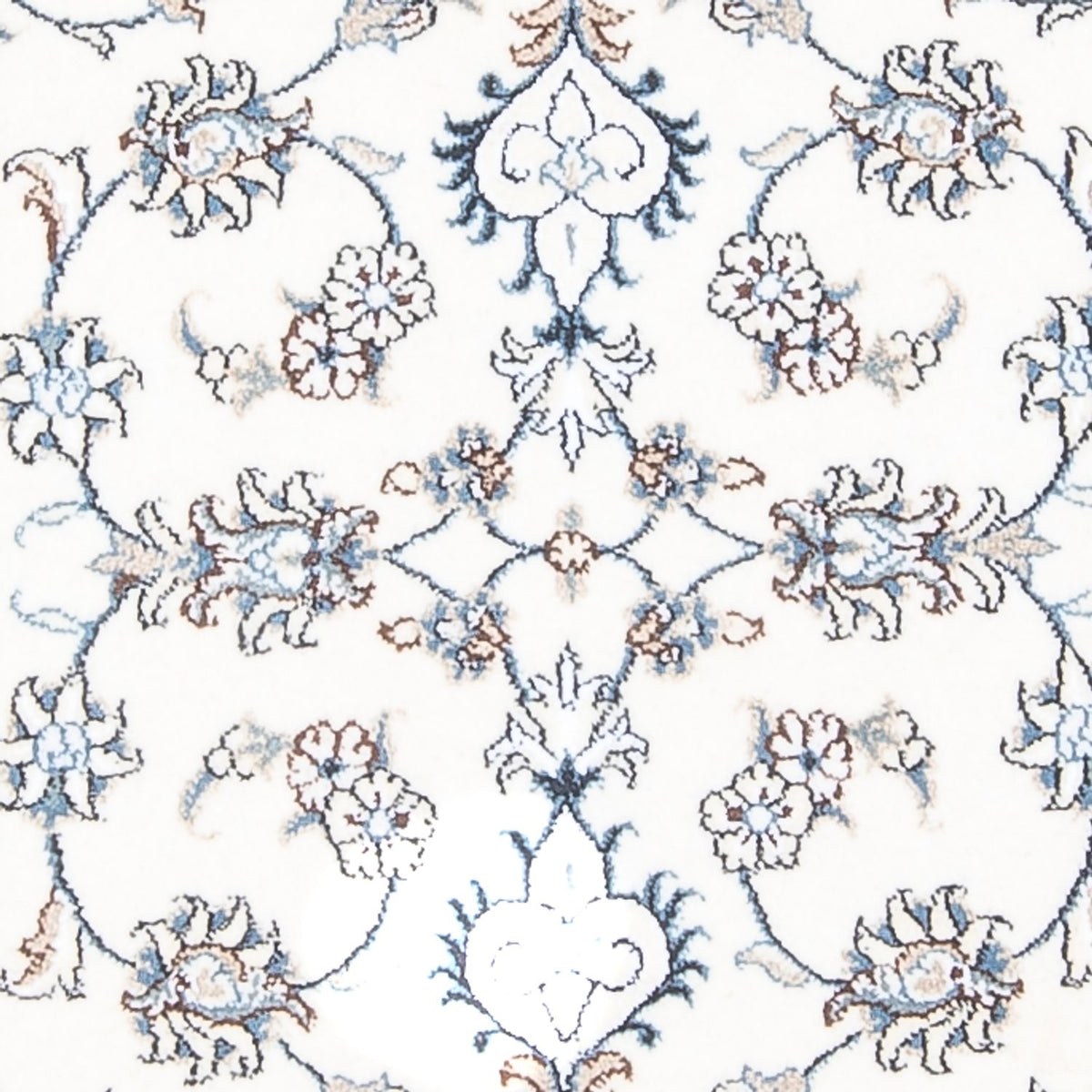 Loper Perzisch tapijt - Nain - 196 x 77 cm - zilver