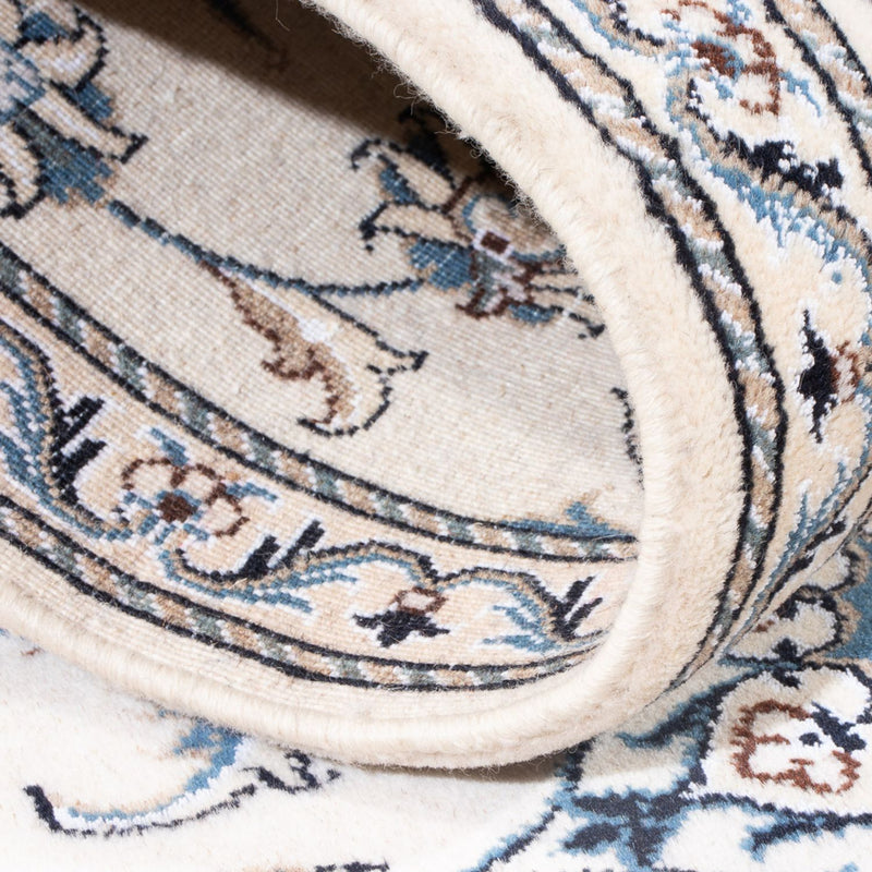 Loper Perzisch tapijt - Nain - 196 x 77 cm - zilver