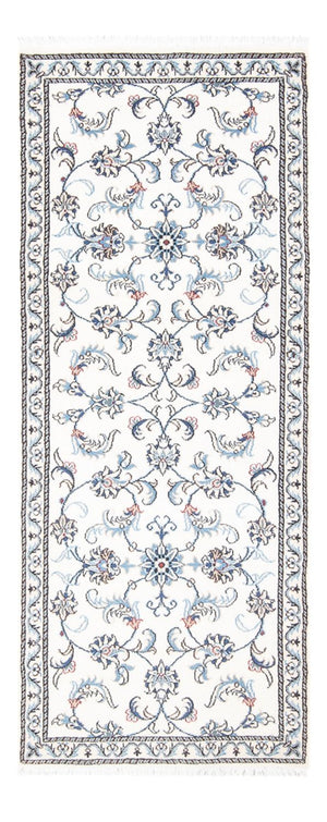 Loper Perzisch tapijt - Nain - 197 x 78 cm - zilver