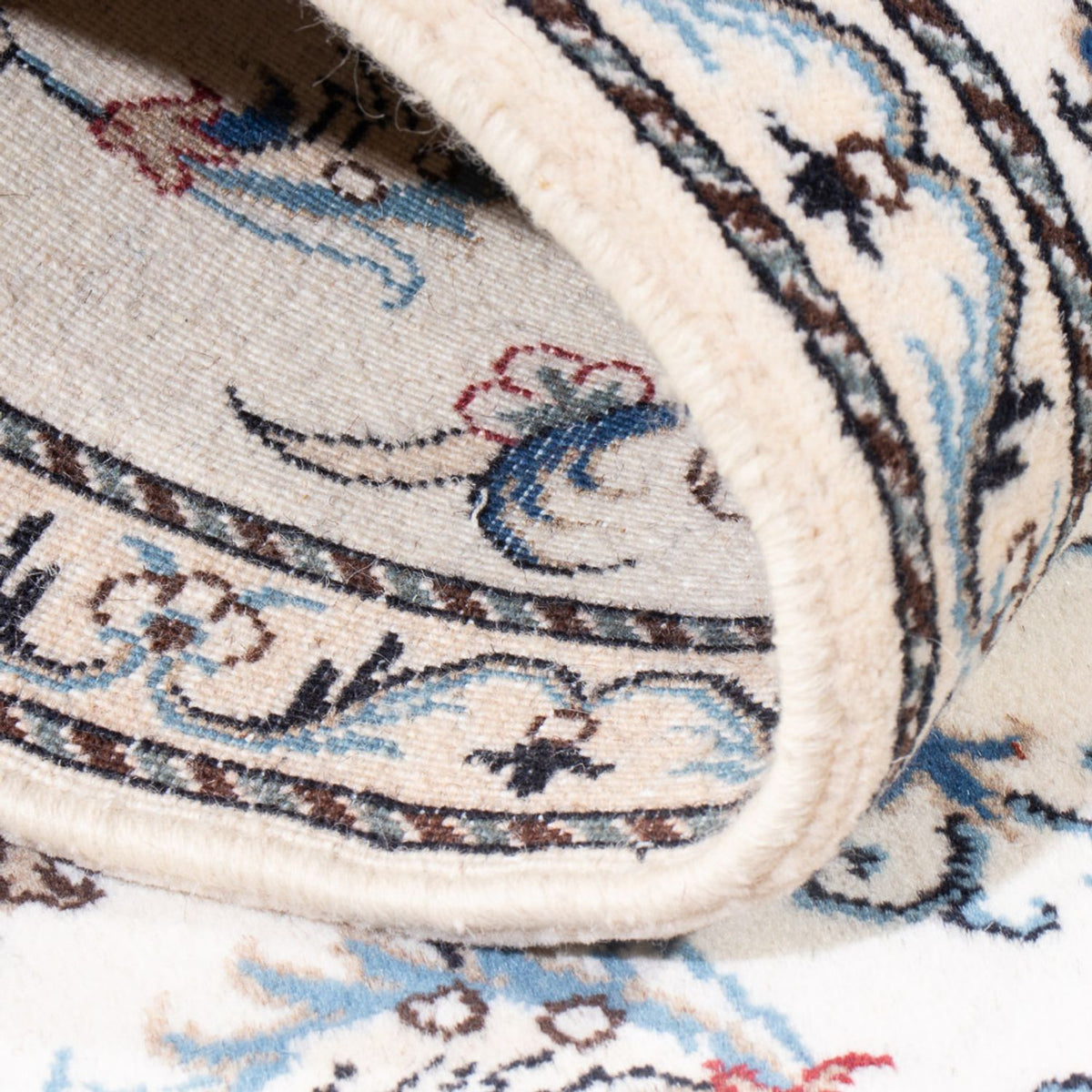 Loper Perzisch tapijt - Nain - 197 x 78 cm - zilver