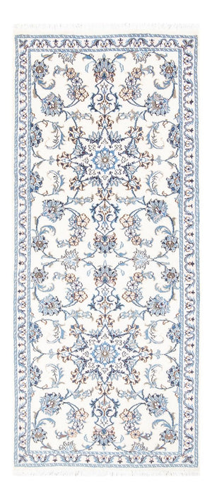 Loper Perzisch tapijt - Nain - 193 x 83 cm - zilver