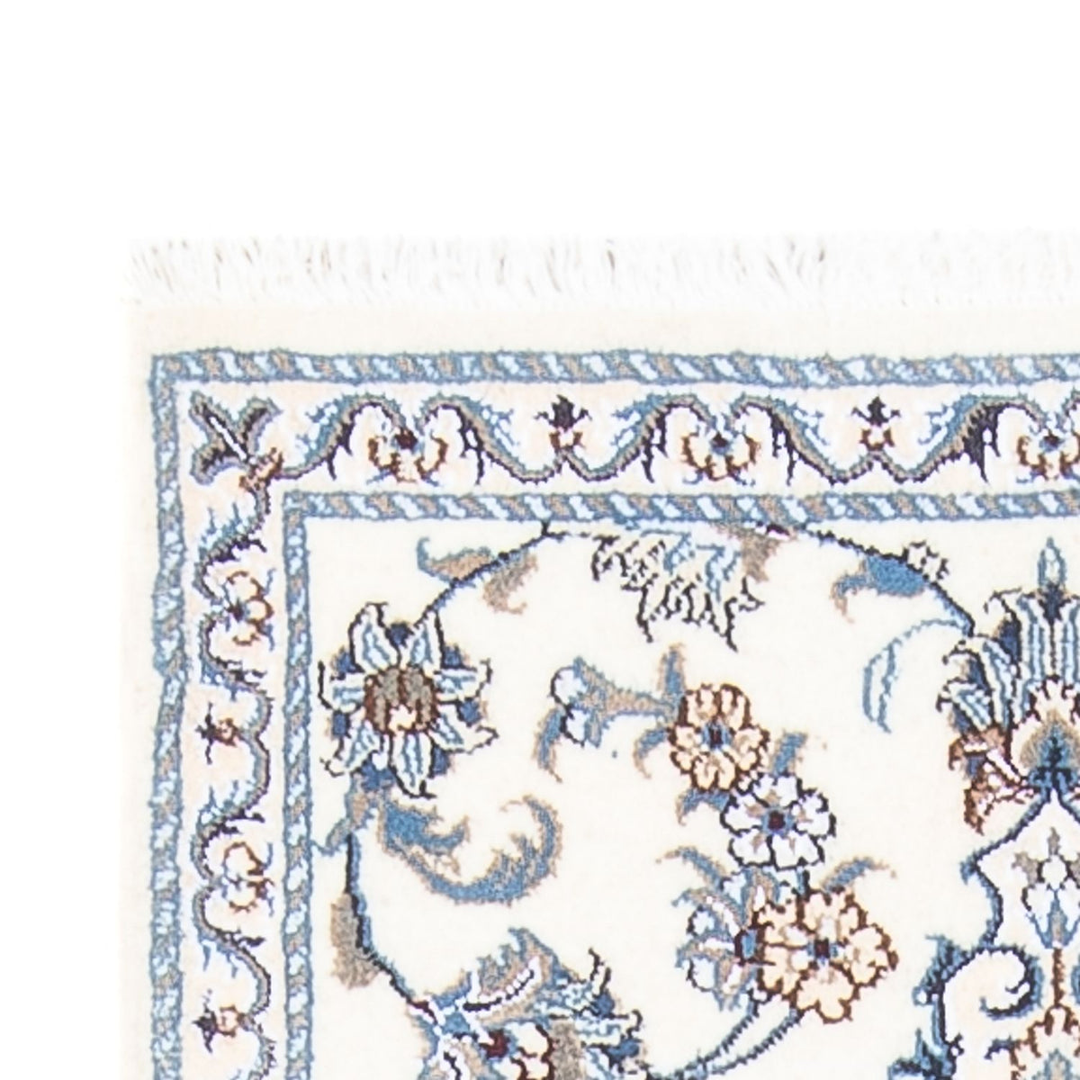 Loper Perzisch tapijt - Nain - 193 x 83 cm - zilver