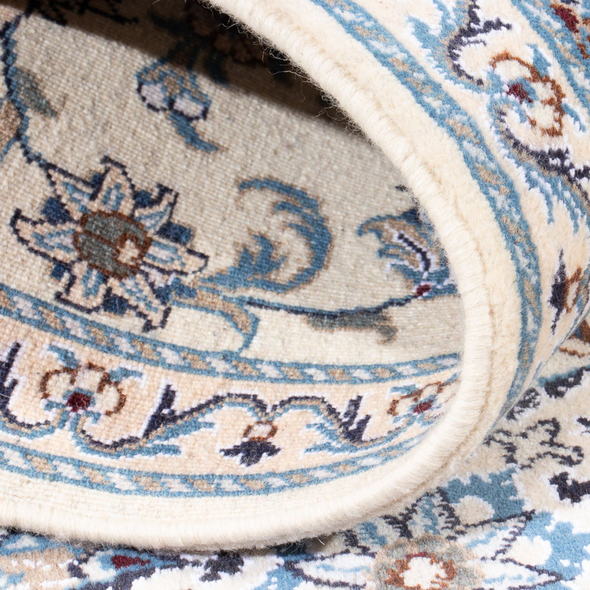 Loper Perzisch tapijt - Nain - 193 x 83 cm - zilver