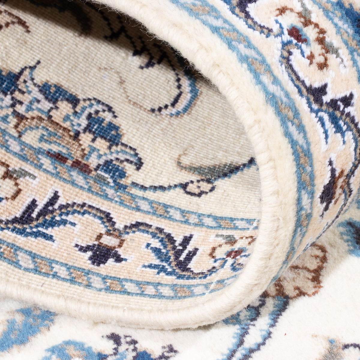 Loper Perzisch tapijt - Nain - 204 x 78 cm - zilver