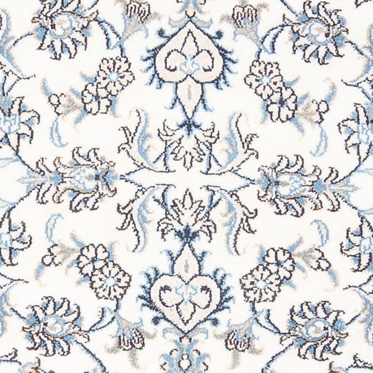 Loper Perzisch tapijt - Nain - 198 x 78 cm - zilver