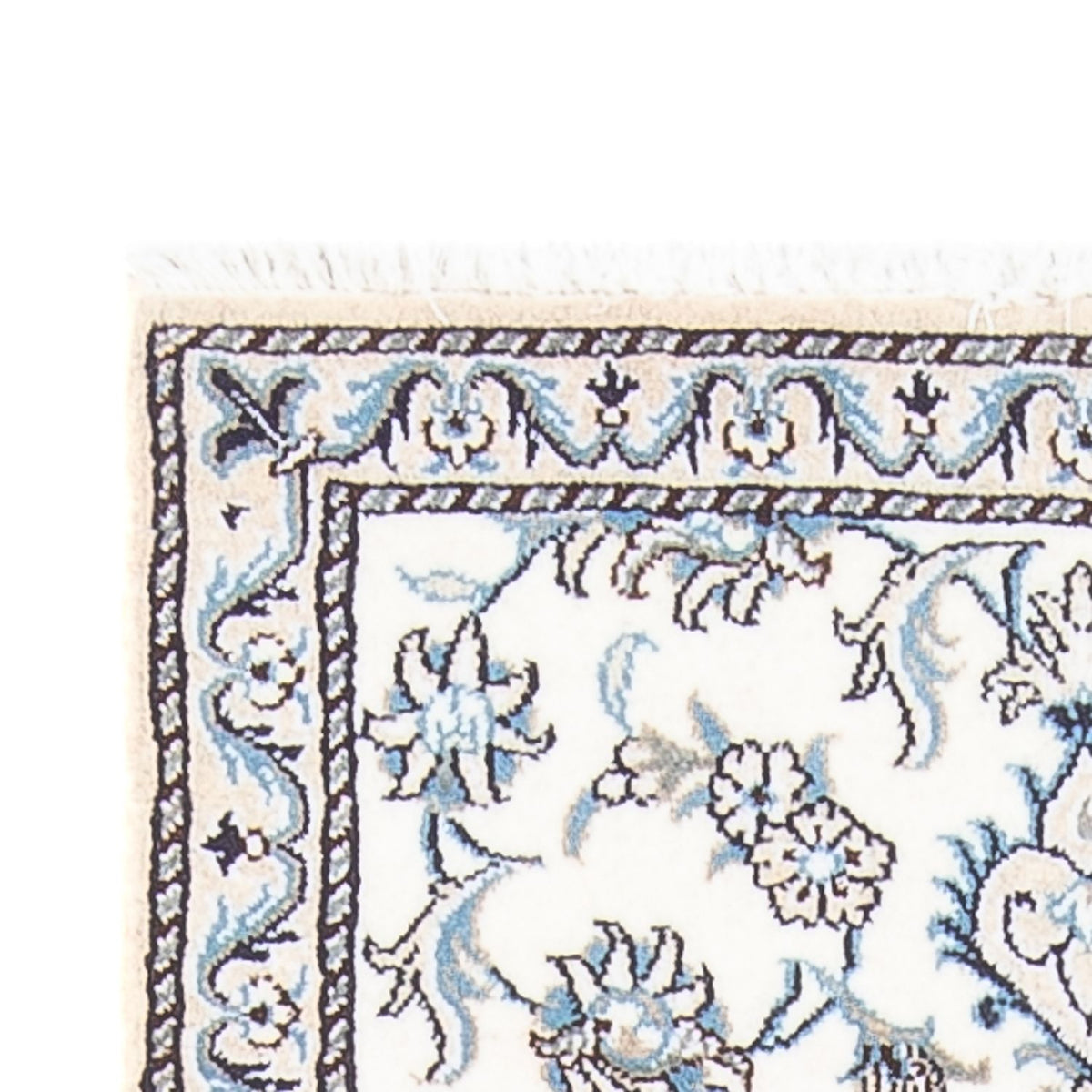 Loper Perzisch tapijt - Nain - 198 x 78 cm - zilver