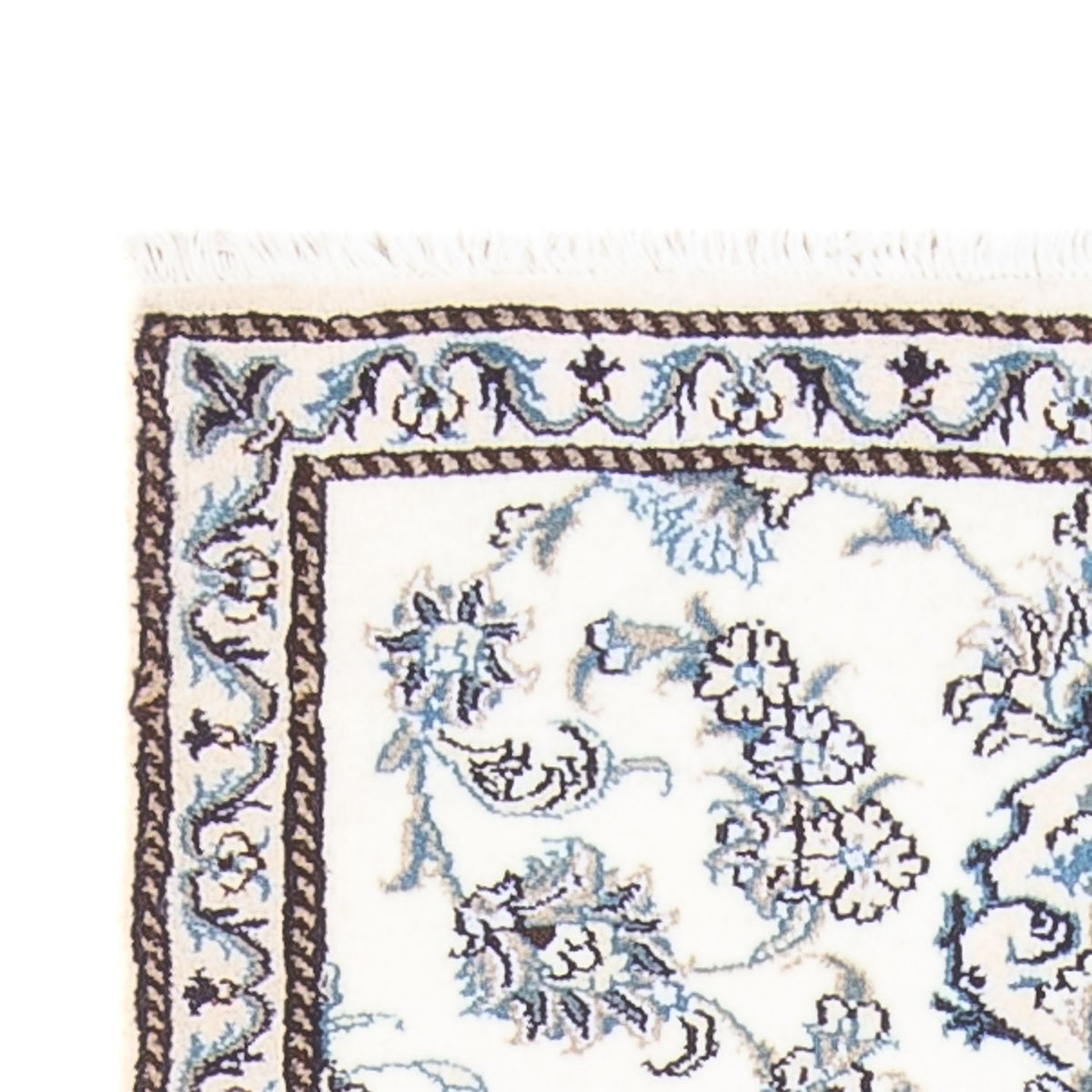 Loper Perzisch tapijt - Nain - 188 x 84 cm - zilver