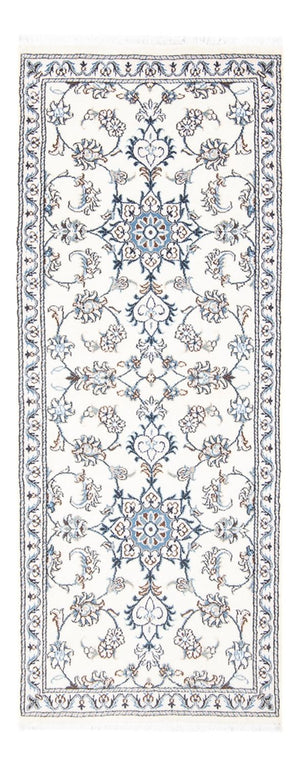 Loper Perzisch tapijt - Nain - 197 x 76 cm - zilver