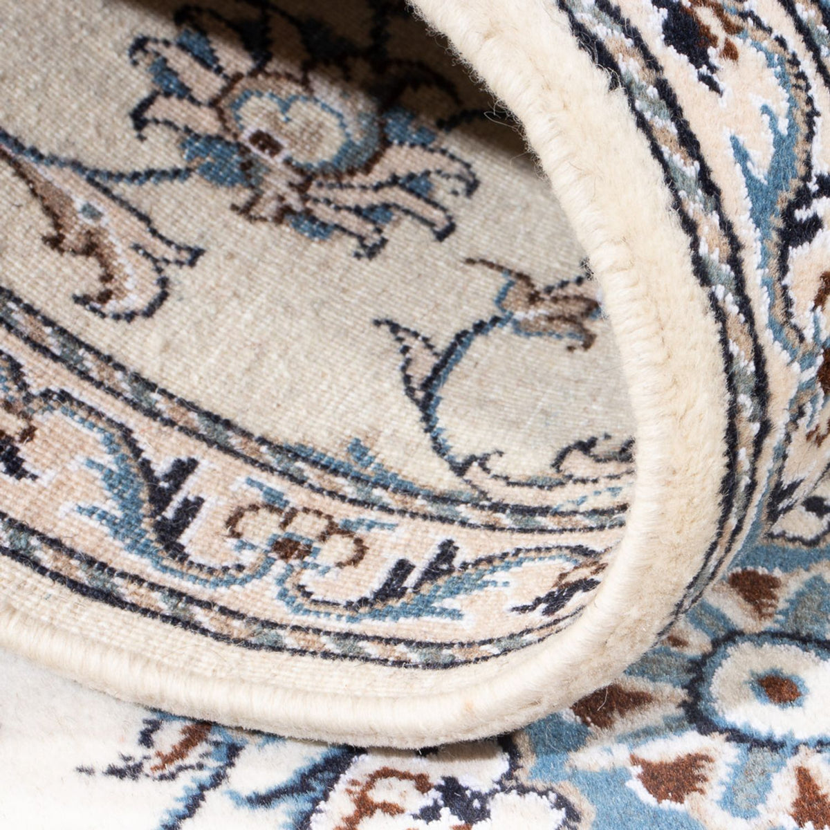 Loper Perzisch tapijt - Nain - 197 x 76 cm - zilver