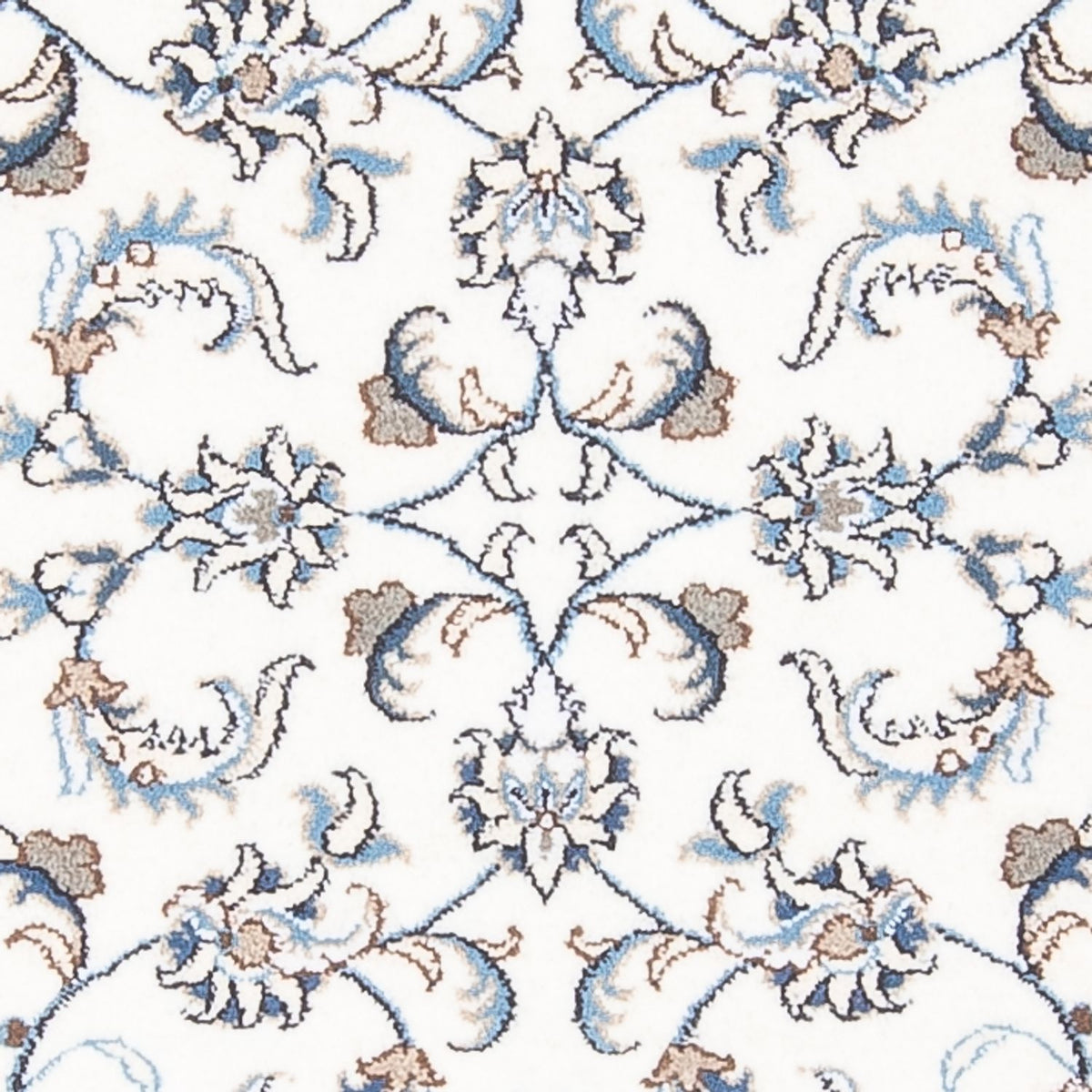 Loper Perzisch tapijt - Nain - 200 x 80 cm - zilver