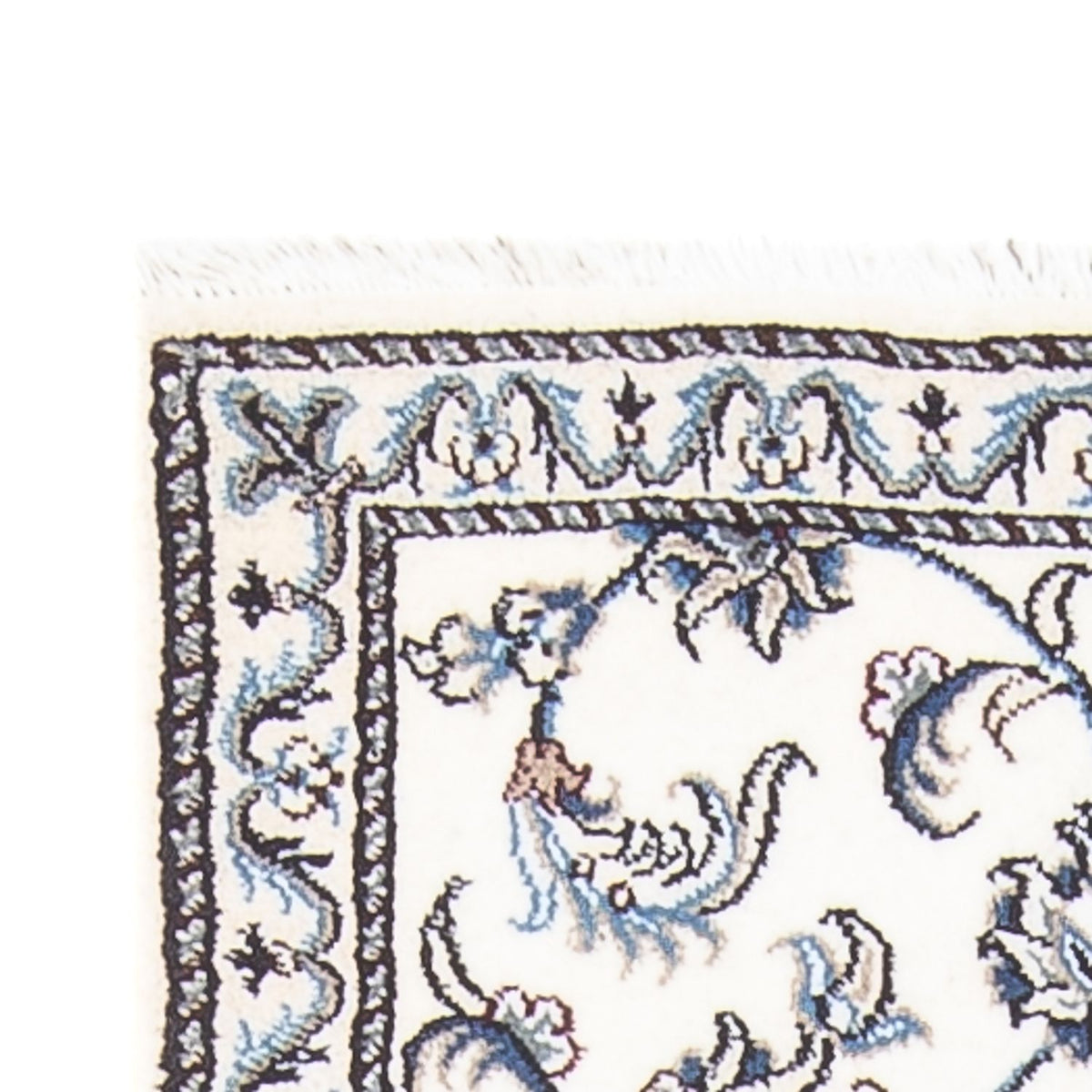 Loper Perzisch tapijt - Nain - 202 x 78 cm - zilver