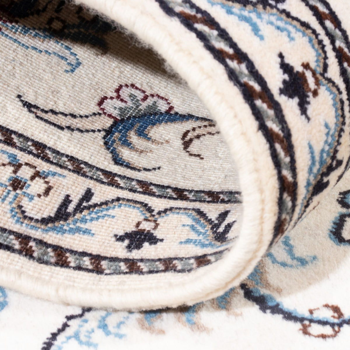 Loper Perzisch tapijt - Nain - 202 x 78 cm - zilver