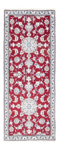 Loper Perzisch tapijt - Nain - 196 x 76 cm - rood