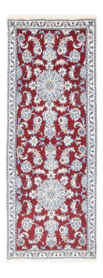 Loper Perzisch tapijt - Nain - 206 x 76 cm - rood