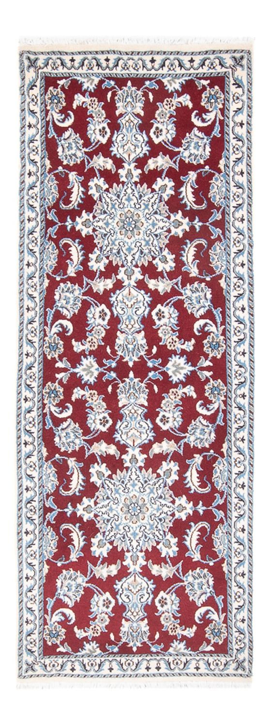 Loper Perzisch tapijt - Nain - 206 x 76 cm - rood