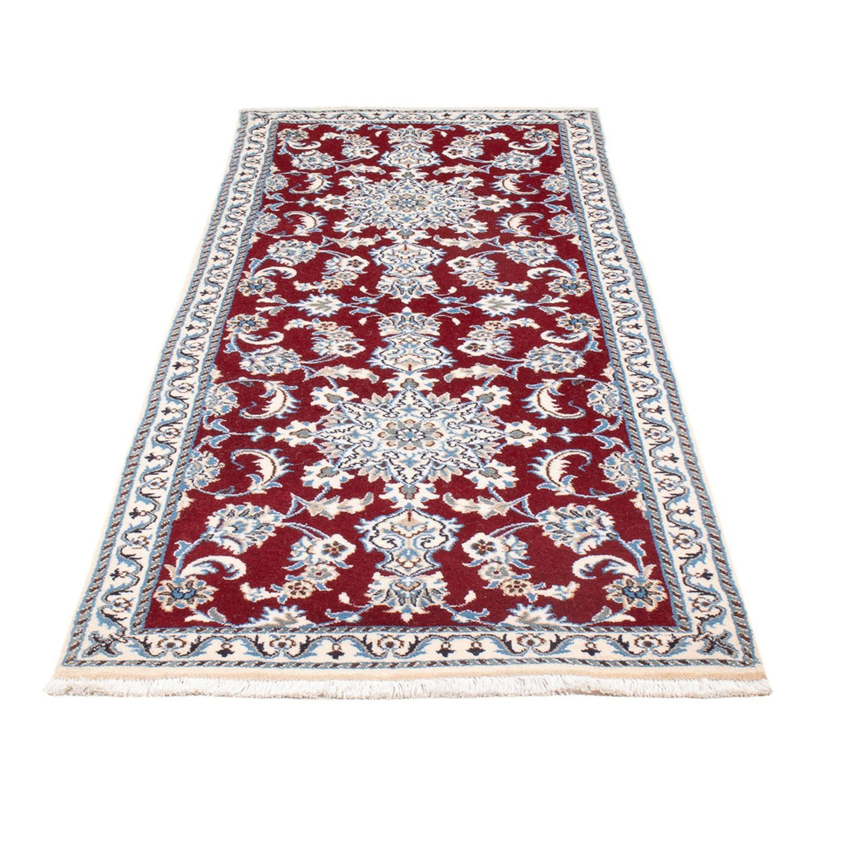 Loper Perzisch tapijt - Nain - 206 x 76 cm - rood