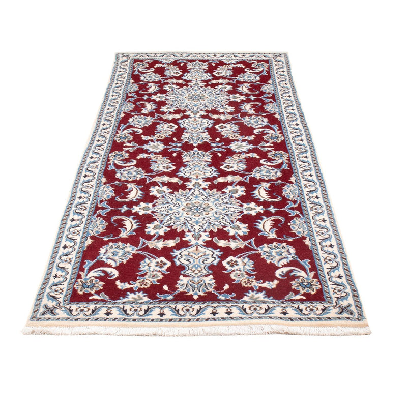 Loper Perzisch tapijt - Nain - 206 x 76 cm - rood