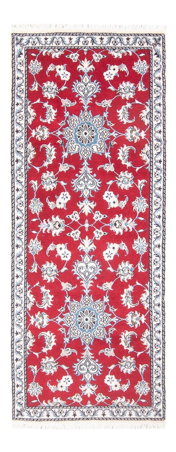 Loper Perzisch tapijt - Nain - 200 x 78 cm - rood