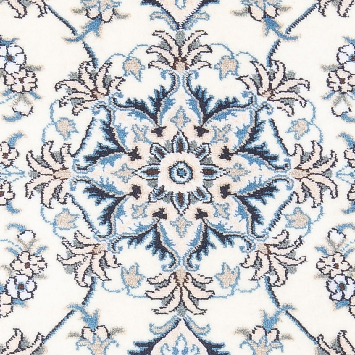 Perzisch tapijt - Nain - 140 x 90 cm - zilver