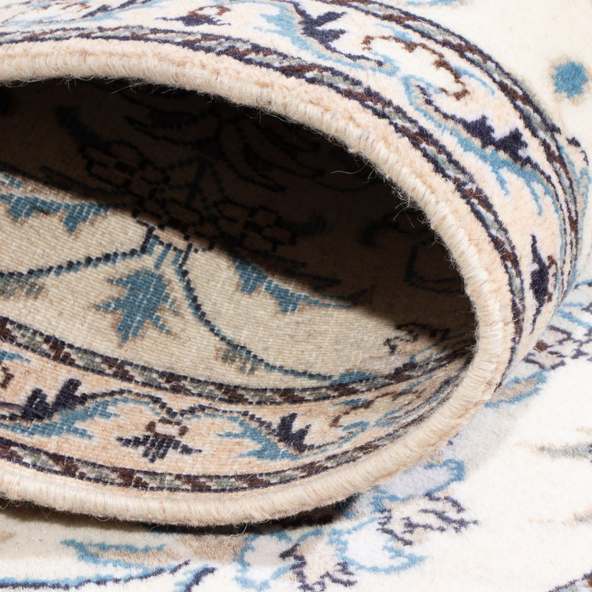 Perzisch tapijt - Nain - 140 x 90 cm - zilver