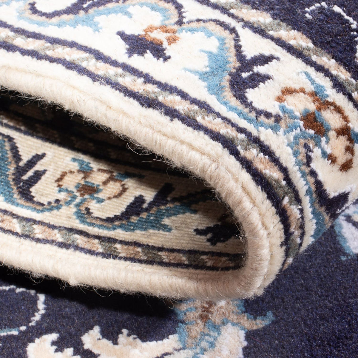 Perzisch tapijt - Nain - 140 x 90 cm - donkerblauw