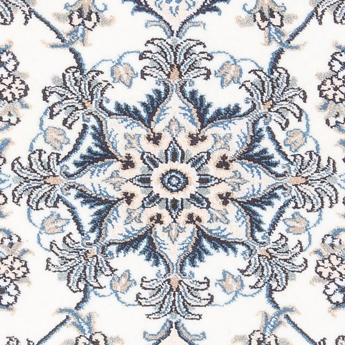 Perzisch tapijt - Nain - 140 x 90 cm - zilver