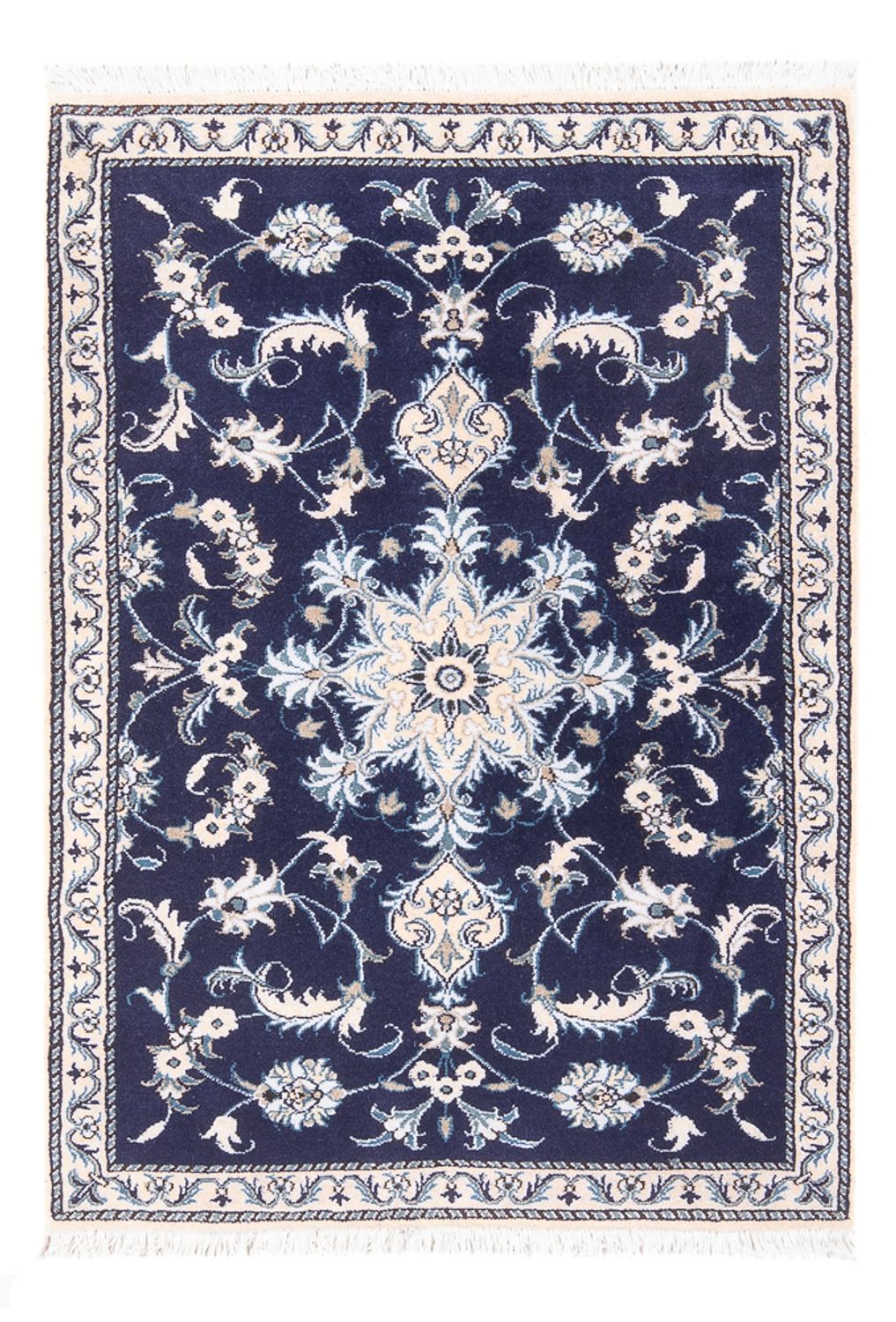 Perzisch tapijt - Nain - 140 x 90 cm - donkerblauw
