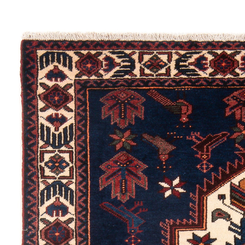 Perzisch Tapijt - Nomadisch - 205 x 128 cm - donkerblauw