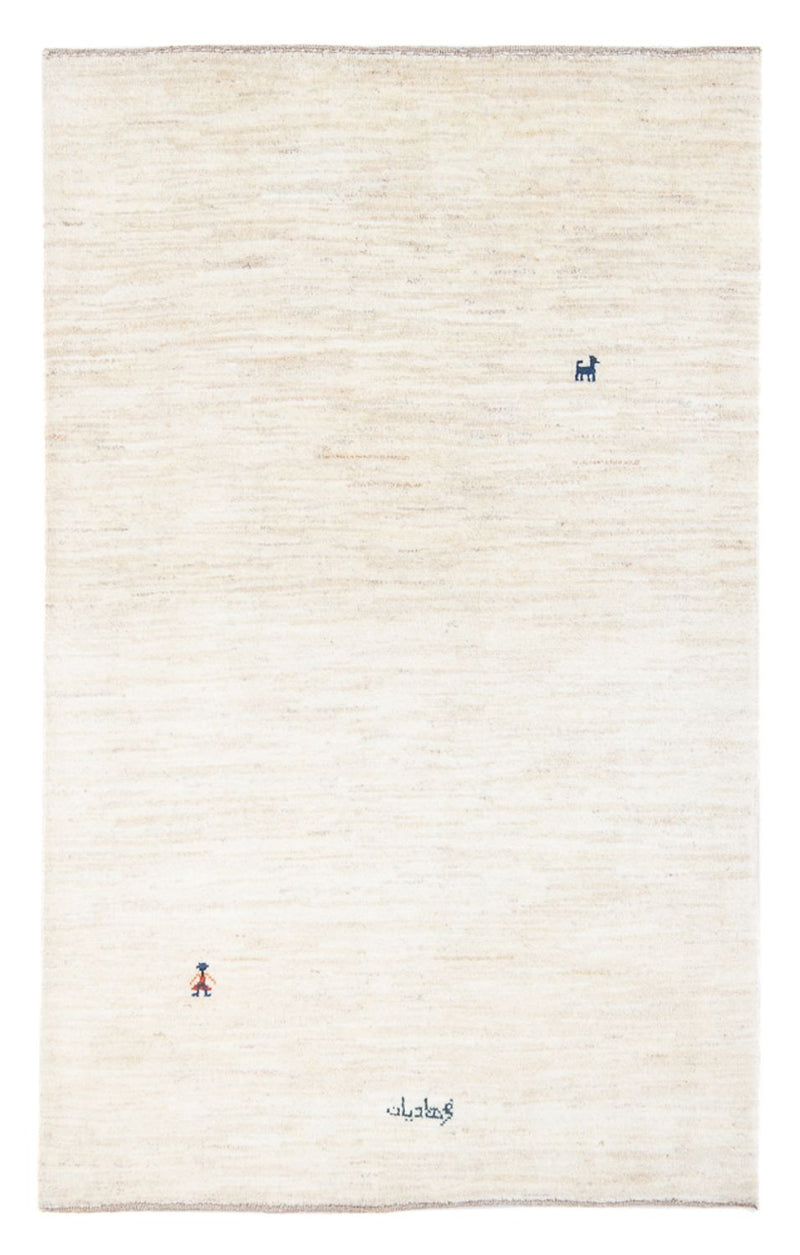 Gabbeh tapijt - Perzisch - 163 x 110 cm - lichtgrijs