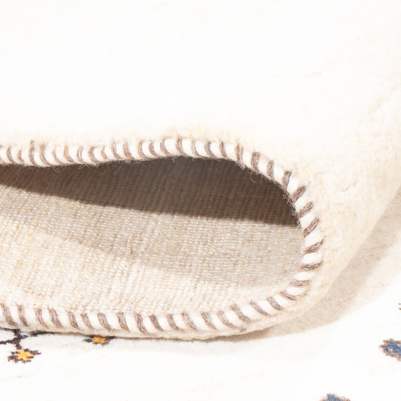 Gabbeh Tapijt - Loribaft Perzisch - 233 x 166 cm - wit  crème