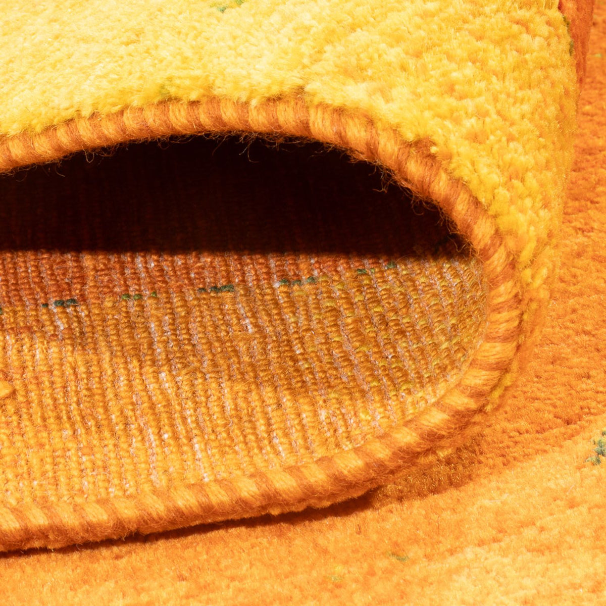 Gabbeh Tapijt - Loribaft Perzisch - 251 x 169 cm - goud