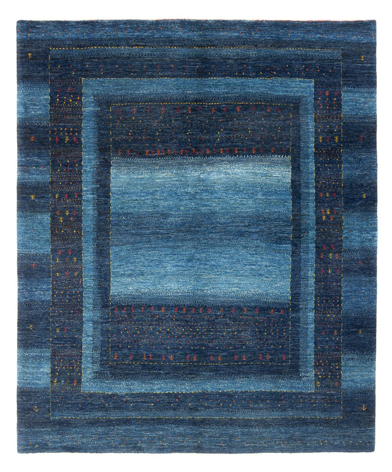 Gabbeh Tapijt - Loribaft Perzisch - 216 x 183 cm - donkerblauw