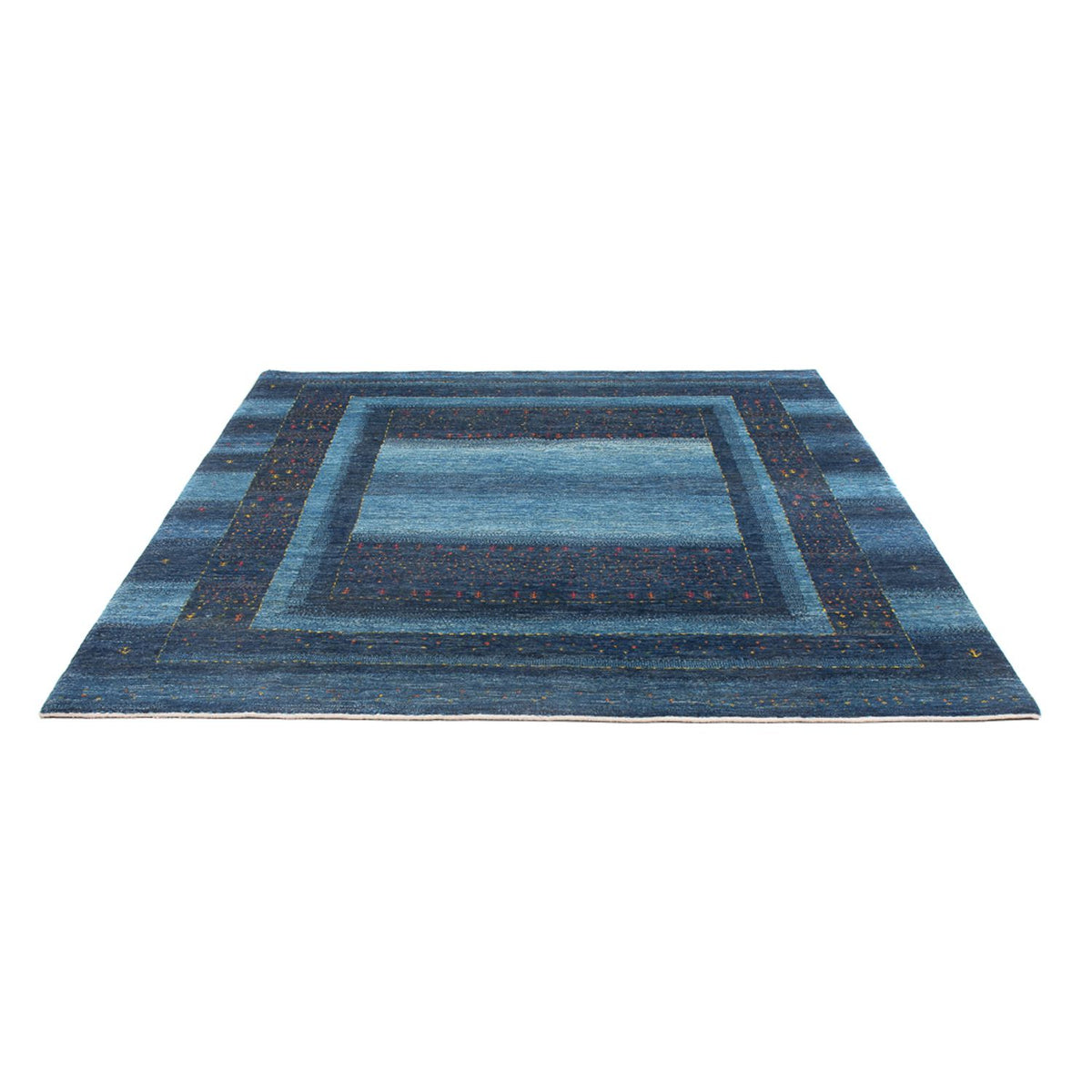 Gabbeh Tapijt - Loribaft Perzisch - 216 x 183 cm - donkerblauw