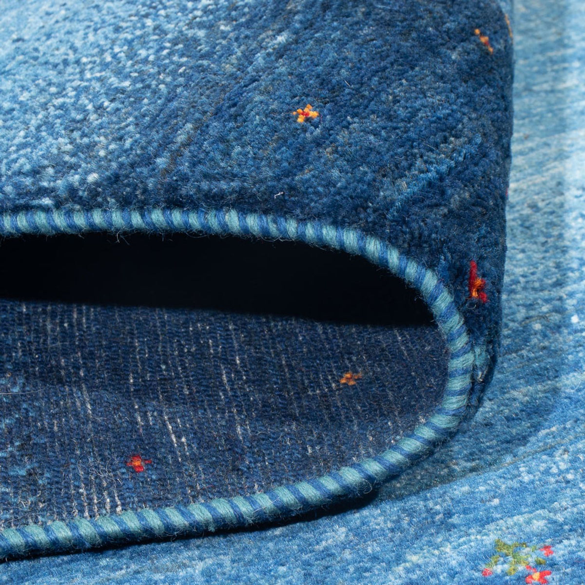 Gabbeh Tapijt - Loribaft Perzisch - 252 x 173 cm - donkerblauw