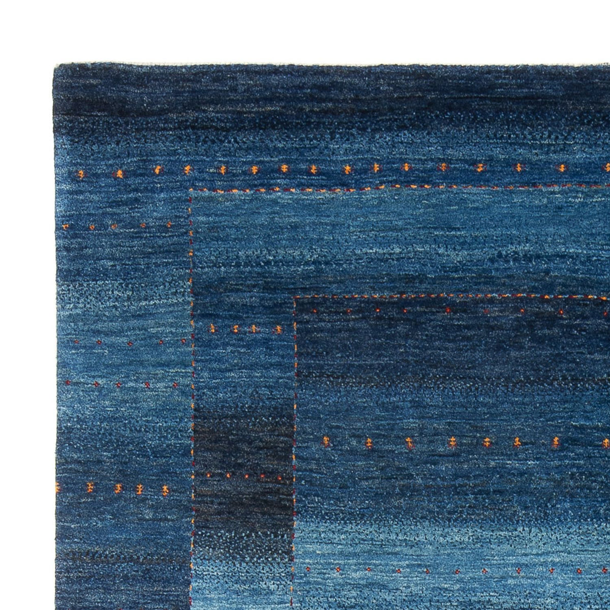 Gabbeh Tapijt - Loribaft Perzisch - 241 x 180 cm - zee blauw