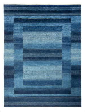 Gabbeh Tapijt - Loribaft Perzisch - 286 x 212 cm - zee blauw