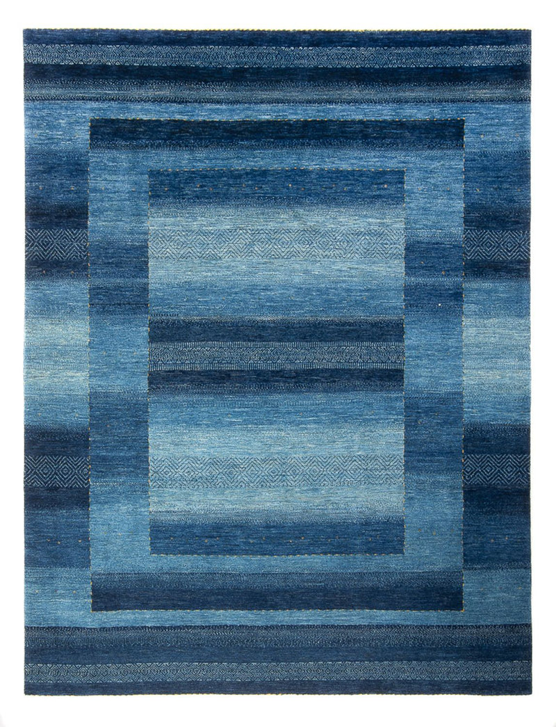 Gabbeh Tapijt - Loribaft Perzisch - 286 x 212 cm - zee blauw