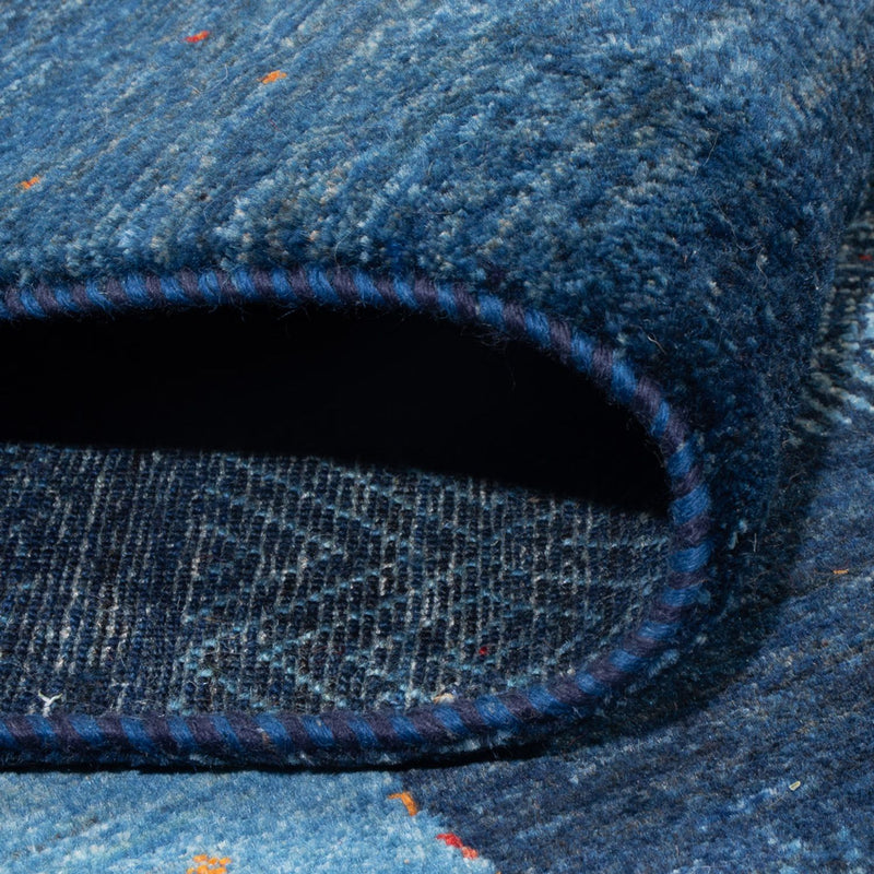 Gabbeh Tapijt - Loribaft Perzisch - 287 x 196 cm - zee blauw