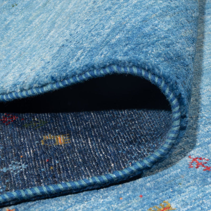 Gabbeh Tapijt - Loribaft Perzisch - 300 x 214 cm - zee blauw