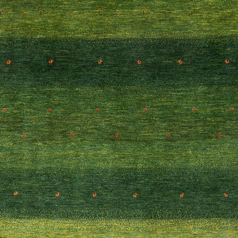 Gabbeh Tapijt - Loribaft Perzisch - 306 x 212 cm - groen