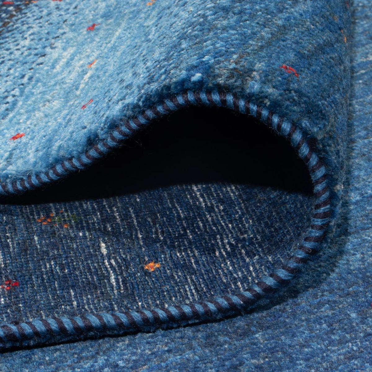 Gabbeh Tapijt - Loribaft Perzisch - 331 x 222 cm - zee blauw