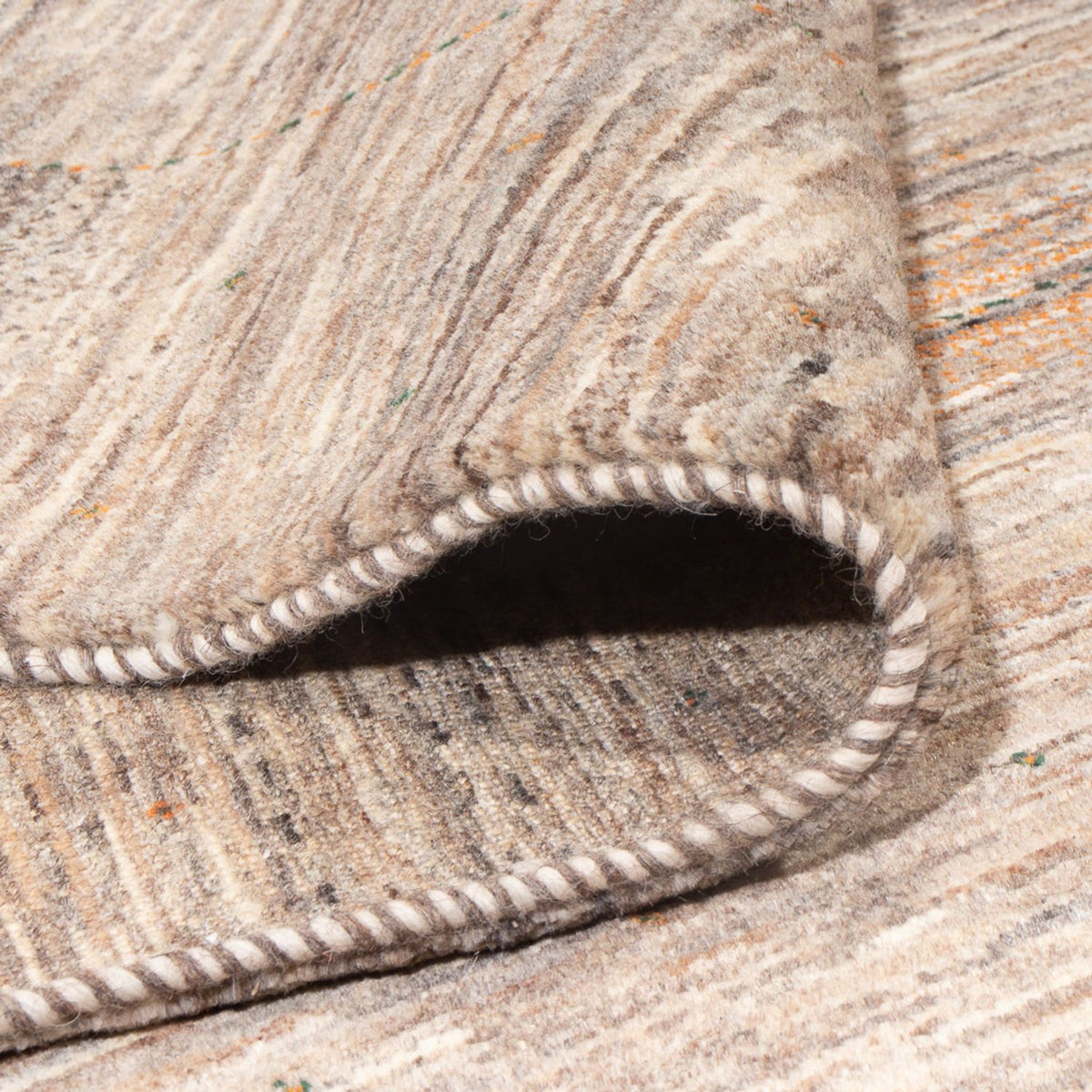 Gabbeh Tapijt - Loribaft Perzisch - 307 x 228 cm - donker beige